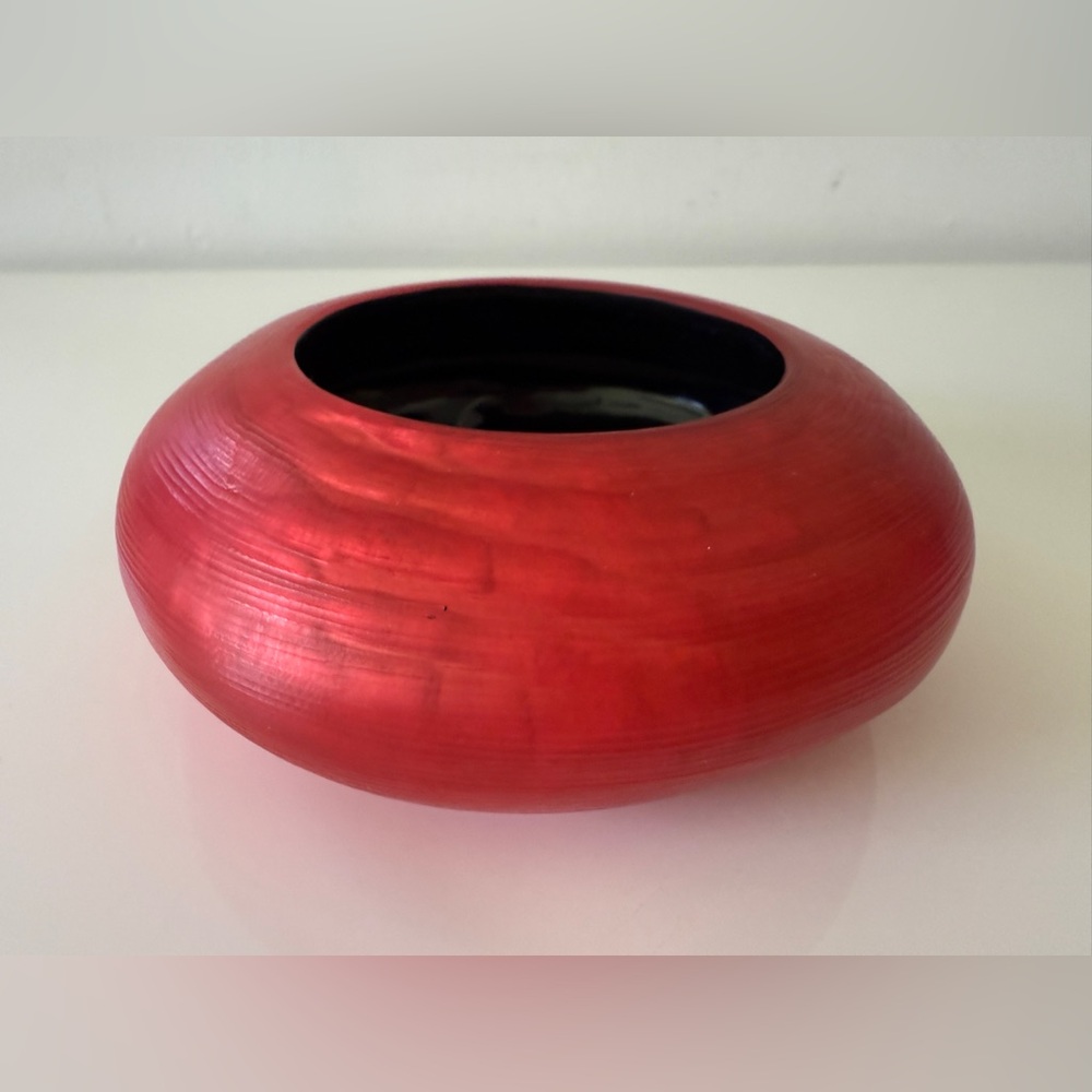 ALEXIS BITTAR Large Puffy Lucite Bangle Bracelet - Red (M/L)